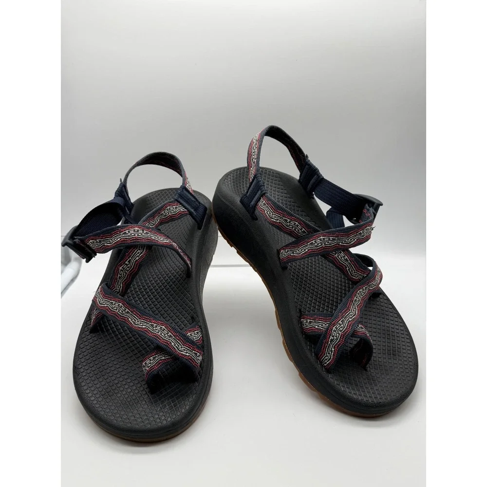 Chaco Z/Cloud 2 Sandals Mens 7 Blue Red Excellent Sport Hiking J106191